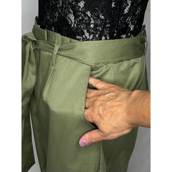 NWT Fashion Nova Lace and Cargo Jumpsuit Large - Picture 5 of 9